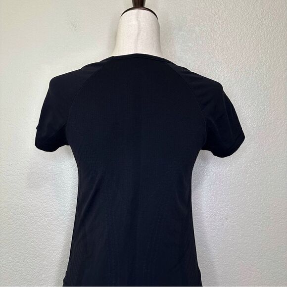 Athleta Black Longline Ruched Maternity Workout Top - Picture 7 of 11